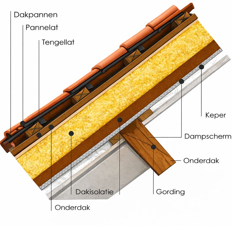 Dak doornsee dakisolatie